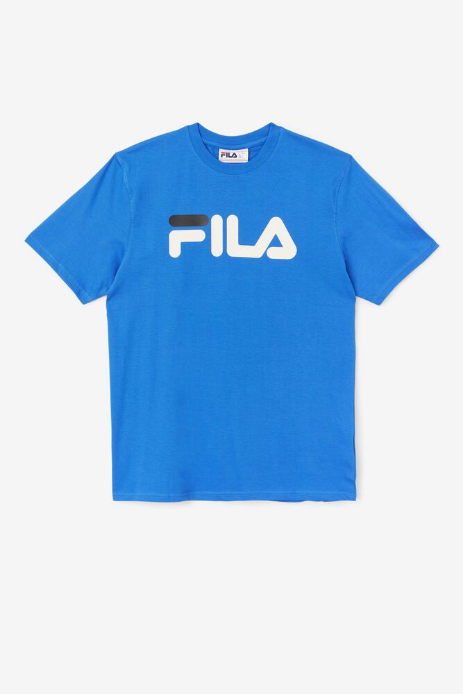 Fila T-Shirt Eagle Mens Blue - India XVT-079481